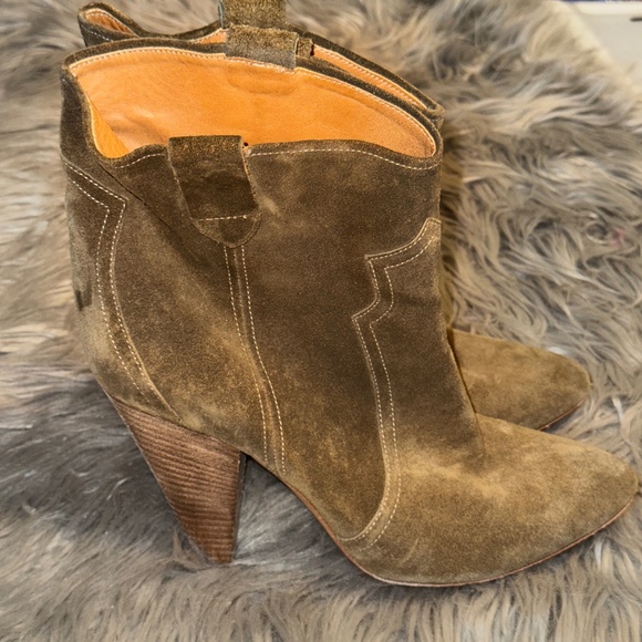 EUC Isabel Marant Etoile Roxann Suede Bootie Western Boot Size EU 41 - Picture 1 of 11